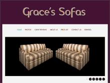 Tablet Screenshot of gracesofas.com